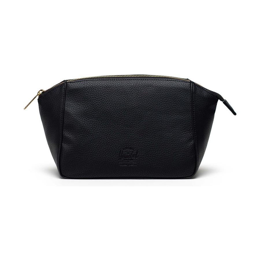 Herschel Milan Vegan Leather Toiletry Kit Black Black