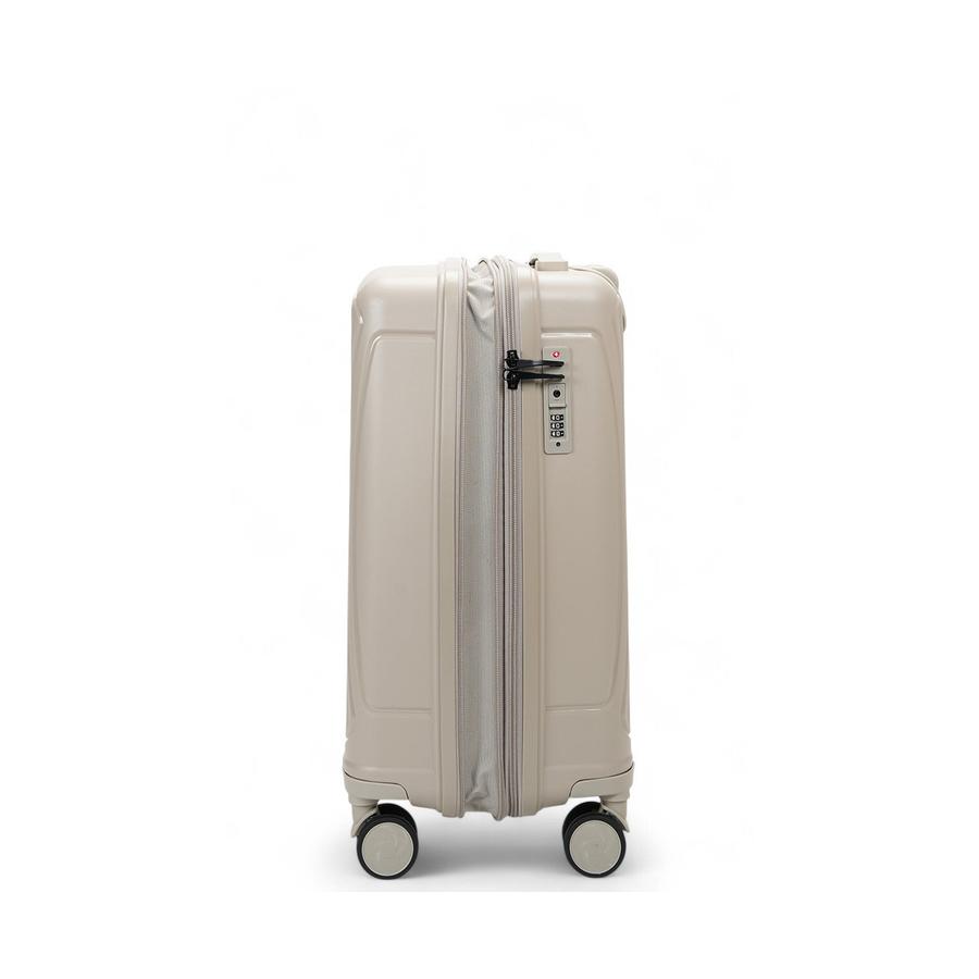 Nomad Quest 56cm Hardside Carry-On Suitcase Beige Beige