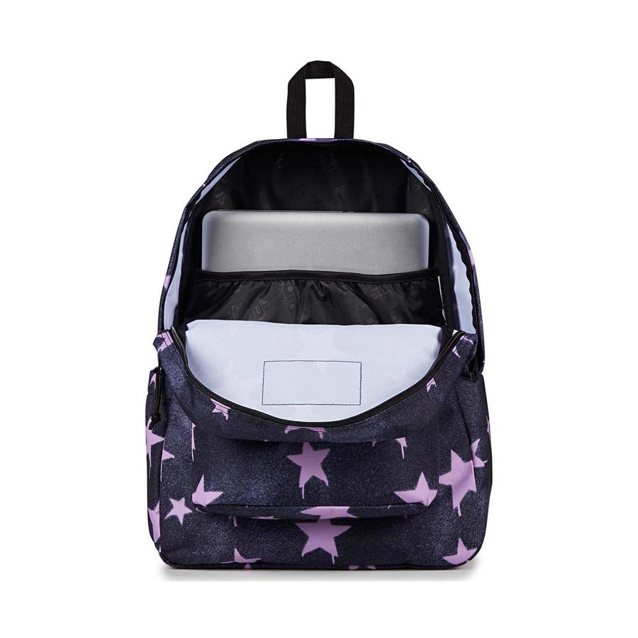 Jansport Superbreak Plus Backpack Sprayed Stars Pastel Lilac Sprayed Stars Pastel Lilac