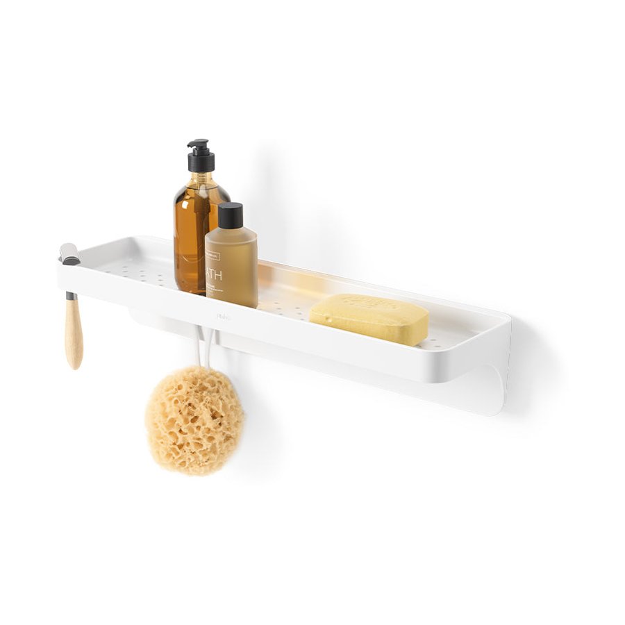 Umbra Flex Adhesive Shelf White/Natural White/Natural