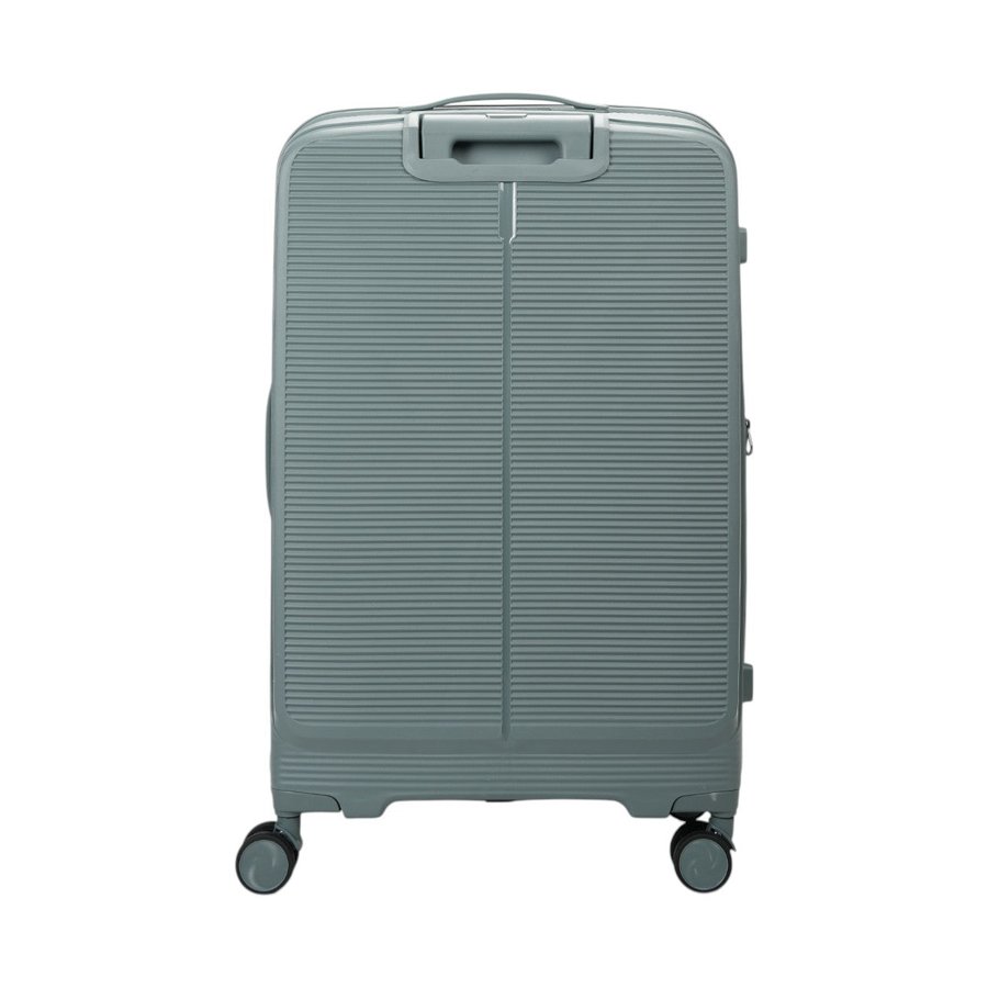 Caselite Venture 76cm Top Open Hardside Checked Suitcase Grey Green Grey Green