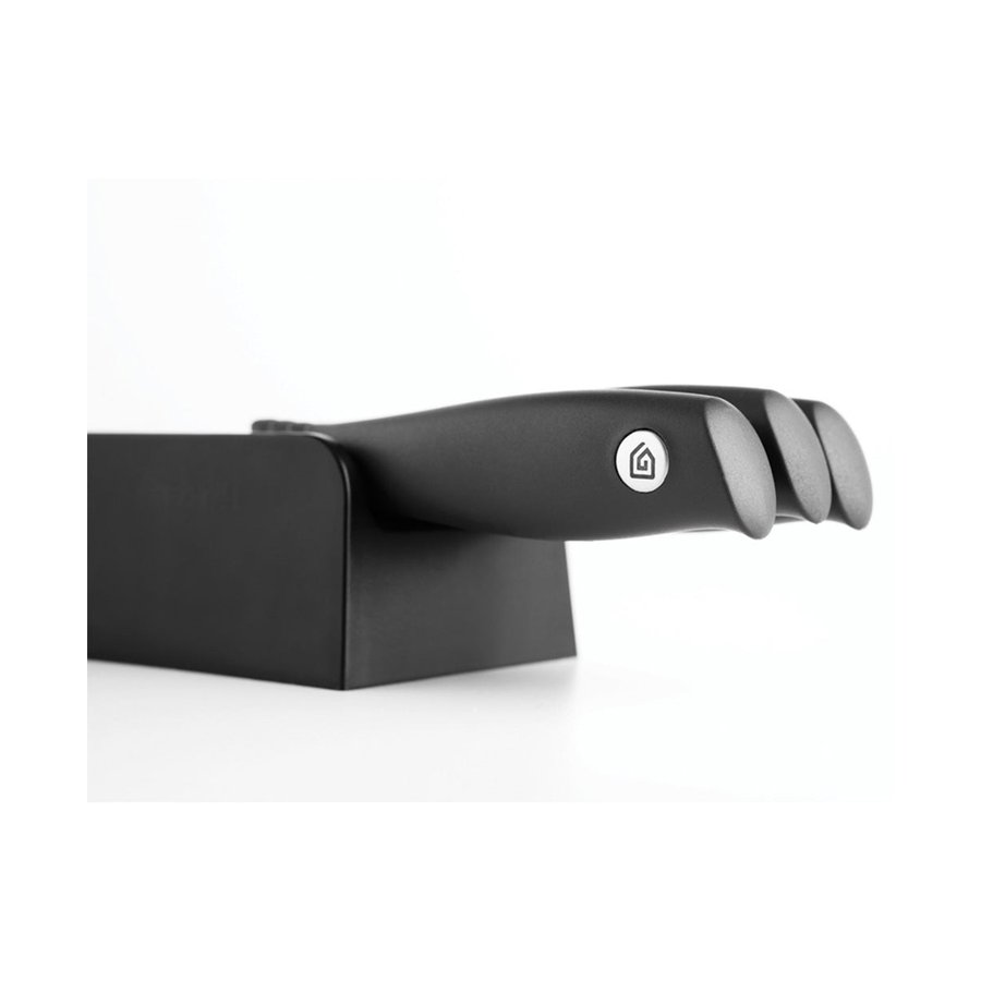 Brabantia Tasty+ Drawer Knife Block Plus Knives Dark Grey Dark Grey