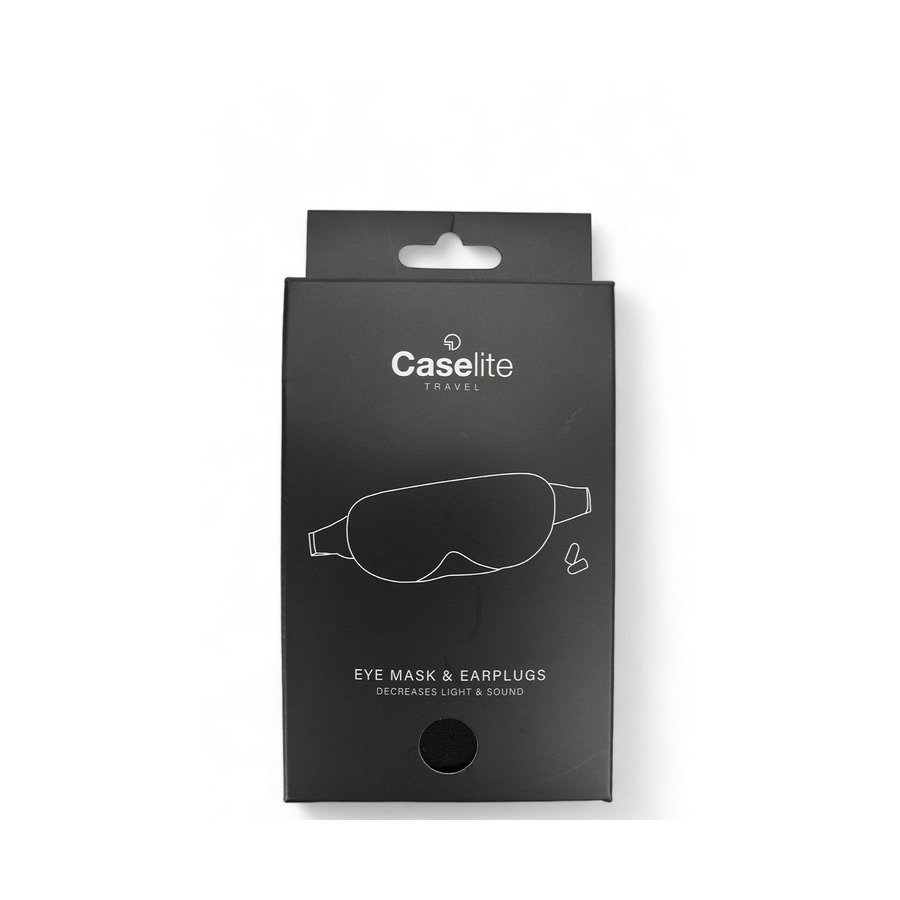 Caselite Eye Mask & Earplugs Set Black Black