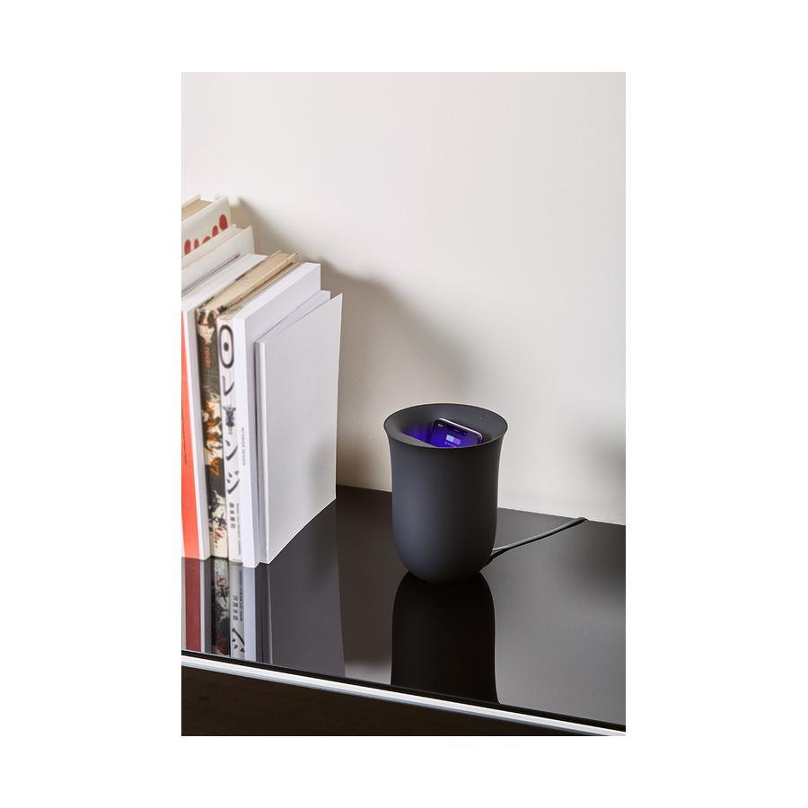 Lexon Oblio Wireless Charging Station Matte Black Matte Black