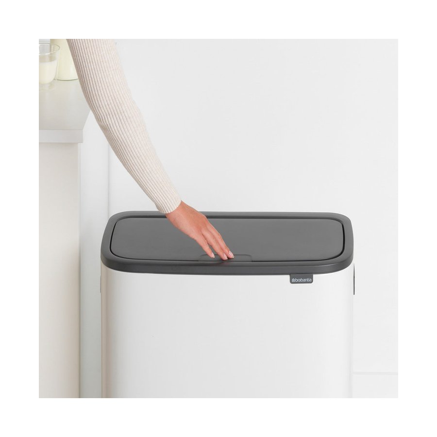Brabantia Bo Touch Bin (60L) White White