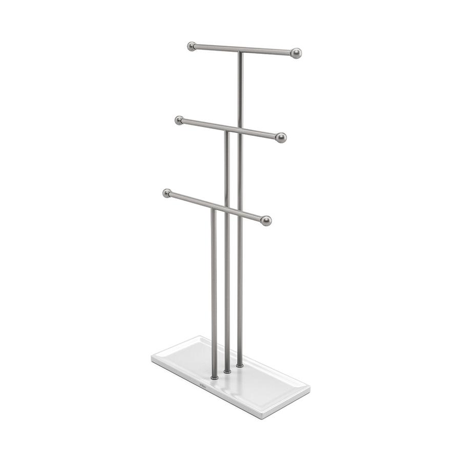 Umbra Trigem Jewellery Stand Organiser White/Nickel White/Nickel
