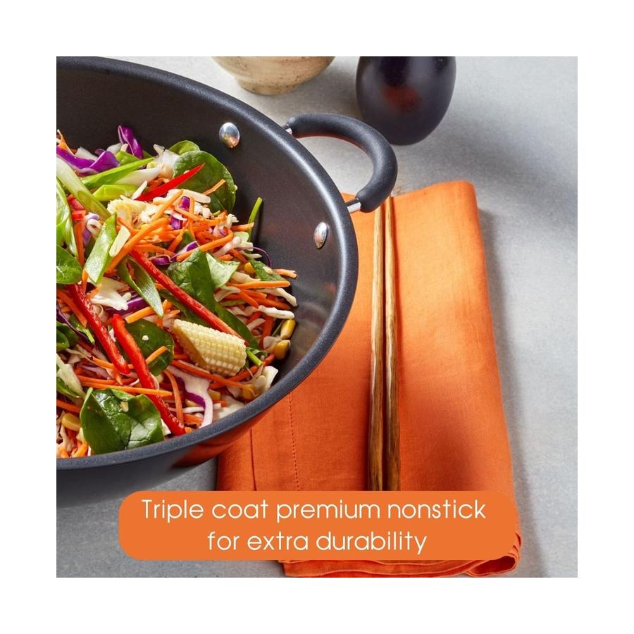 Raco Contemporary Non-Stick Induction 28cm/4.7L Covered Sauteuse Black Black