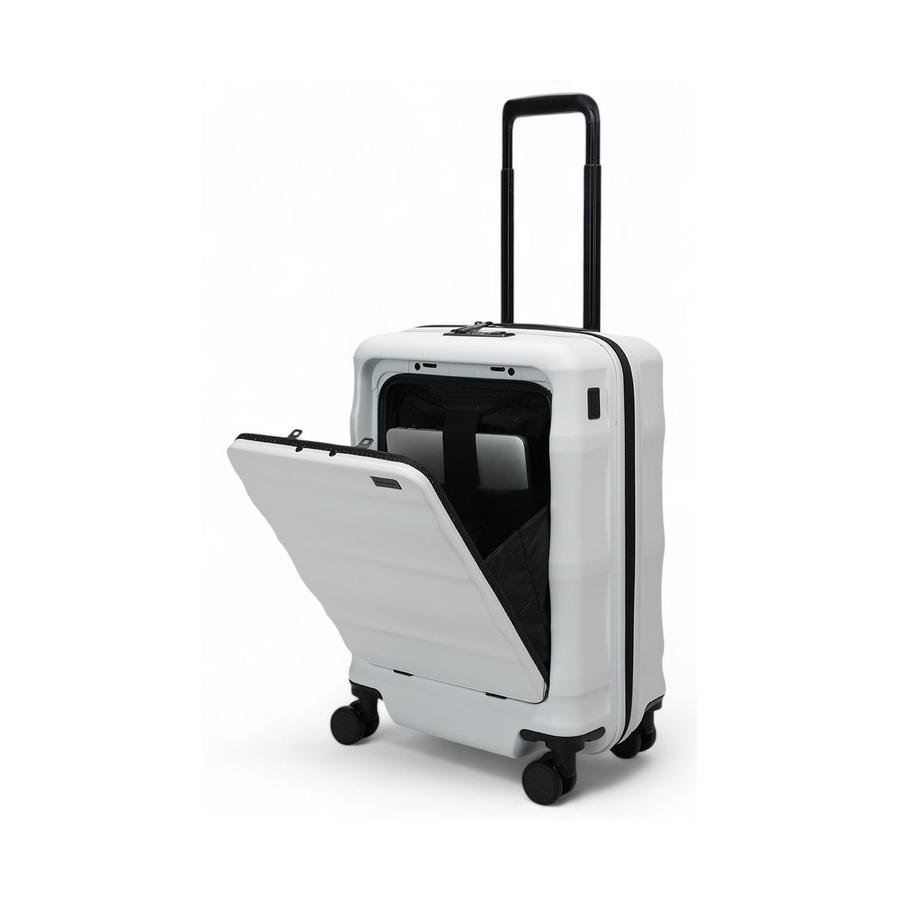 Explorer Luna-Air 55cm Front Access & 74cm Hardside Luggage Set White White