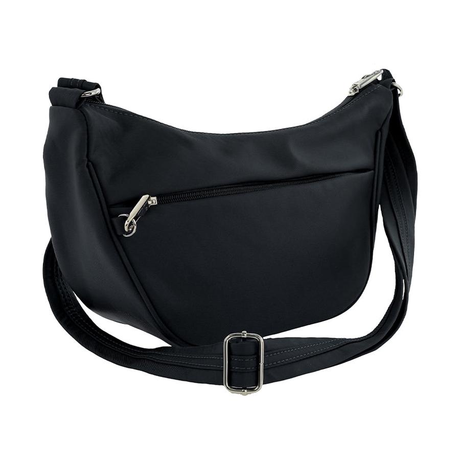 Pierre Cardin Karla Nylon Anti-Theft Crossbody Bag Black Black