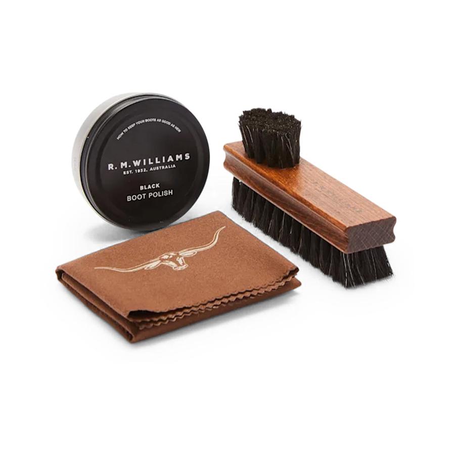 RM Williams Mini Travel Care Kit Black Black