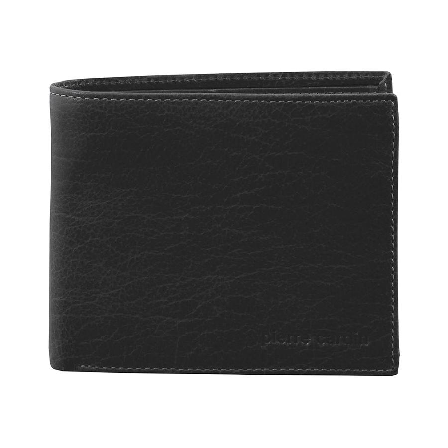 Pierre Cardin Blair Men's Rustic Leather RFID Wallet Black Black