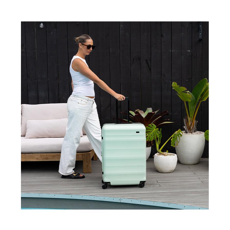 Explorer Luna-Air 74cm Hardside Checked Suitcase Mint Mint