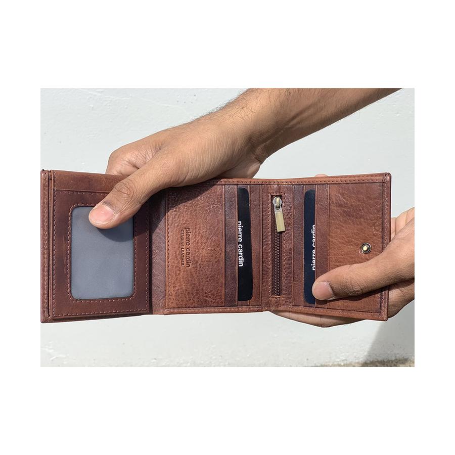 Pierre Cardin Archer Men's Italian Leather RFID Wallet Cognac Cognac