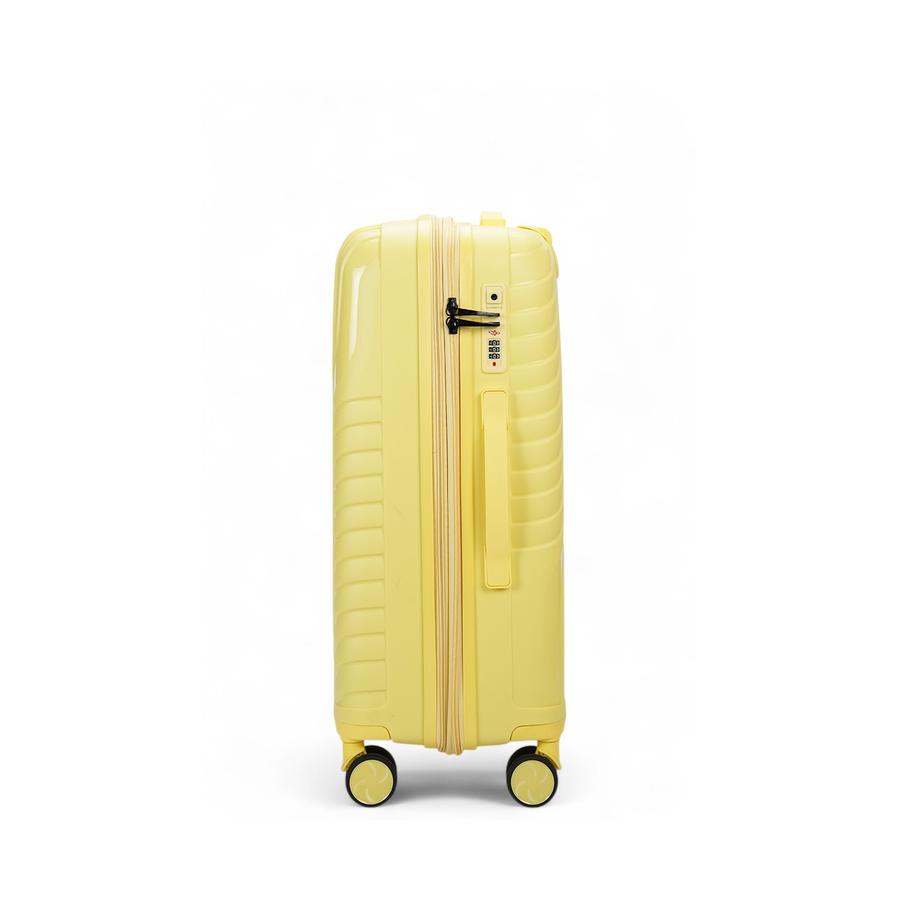 Nomad Journey 66cm Hardside Checked Suitcase Yellow Yellow