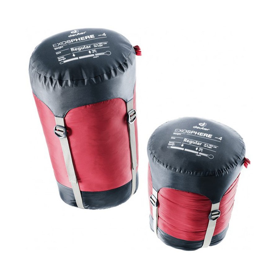 Deuter Exosphere -6° Left Zip Sleeping Bag Cranberry Fire Cranberry Fire