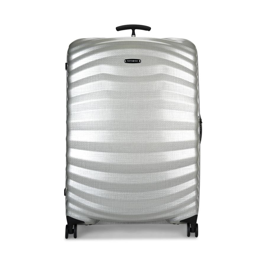Samsonite Lite-Shock Sport 81cm CURV Checked Suitcase Silver Silver