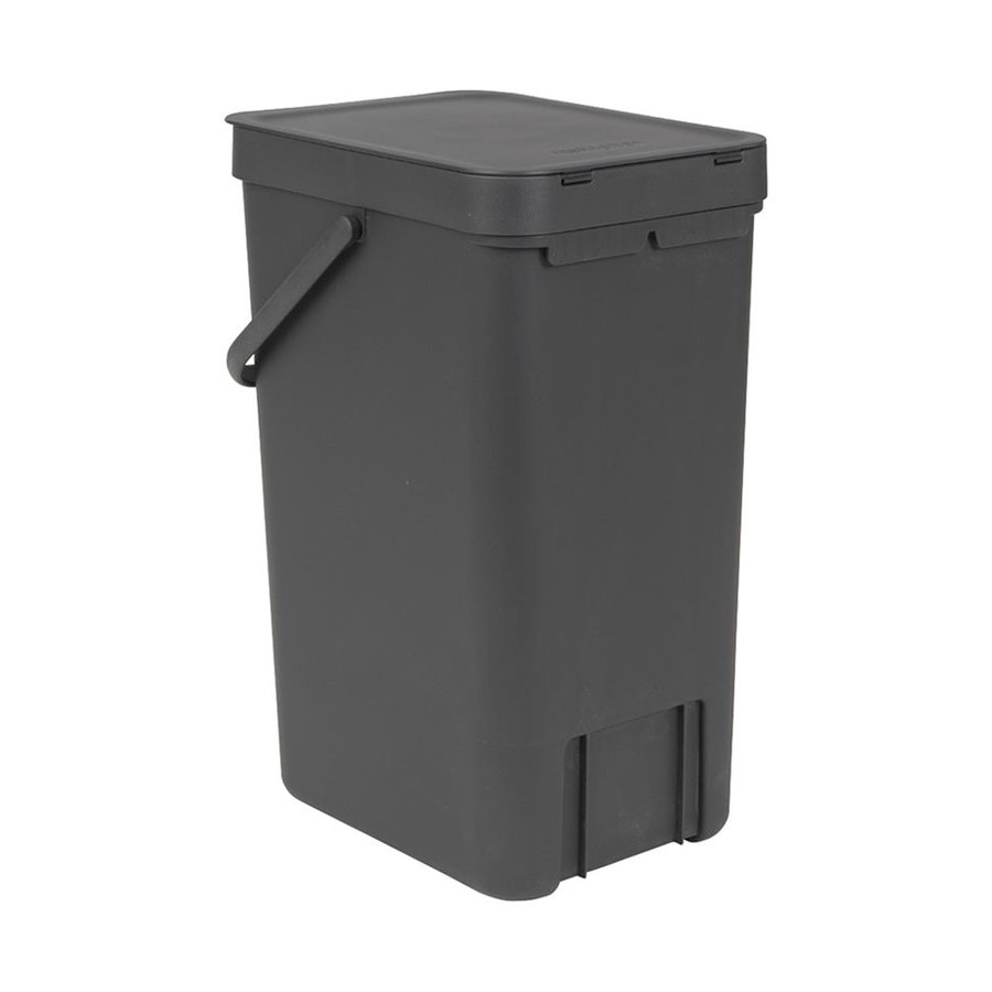 Brabantia Sort & Go Waste Bin (16L) Grey Grey