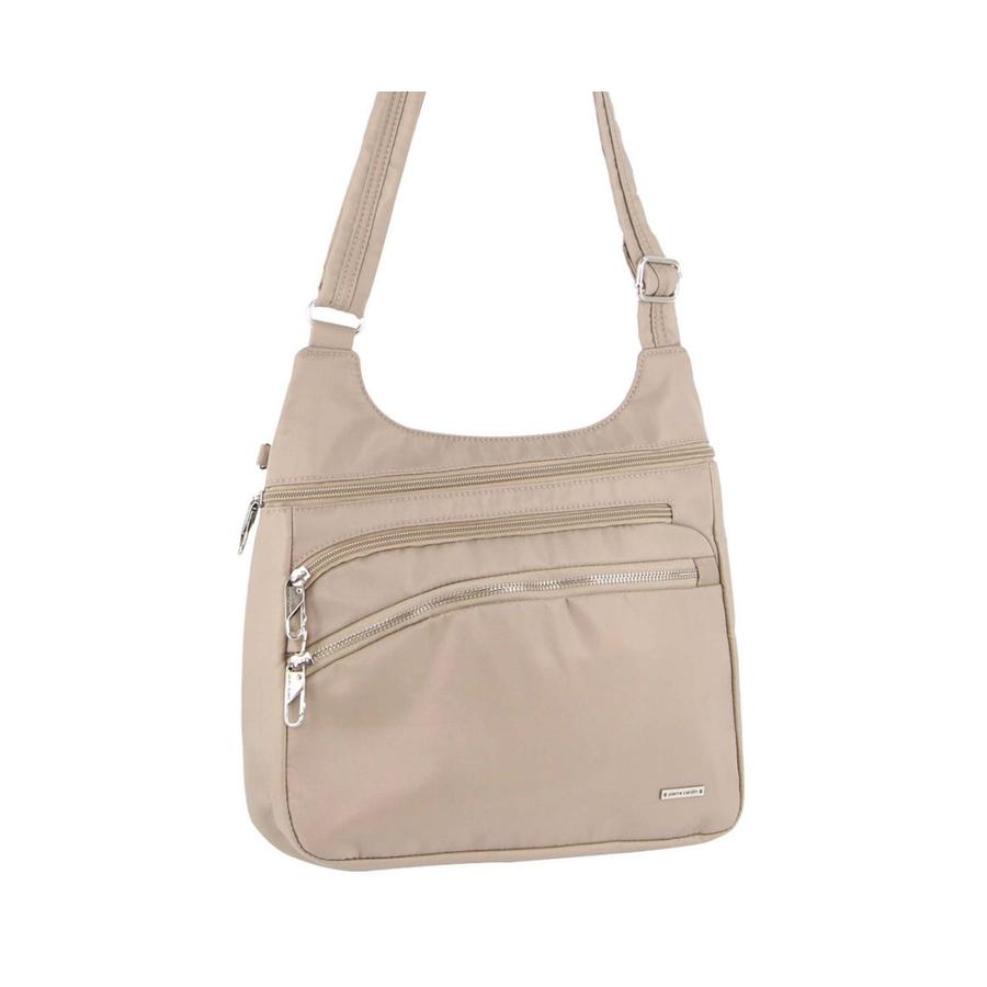 Pierre Cardin Gianna Anti-Theft Crossbody Bag Taupe Taupe