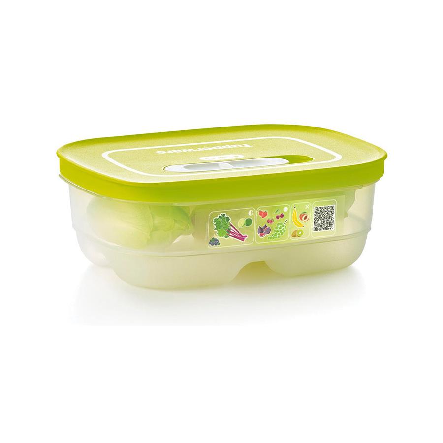 Tupperware VentSmart Rectangle Small Low 800ml Container Green Green