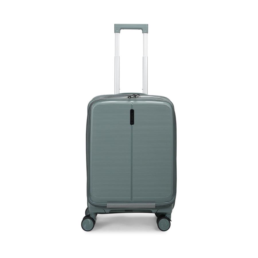 Caselite Venture 57cm Top Open Hardside Carry-On Suitcase Grey Green Grey Green