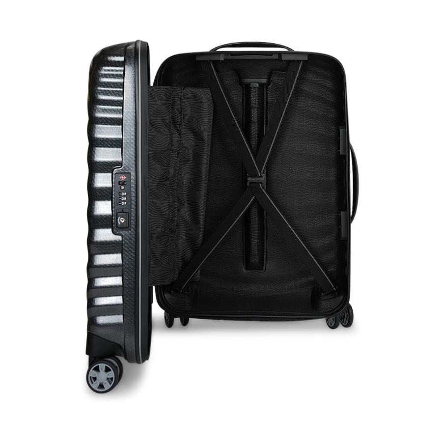 Samsonite Lite-Shock Sport 55cm CURV Carry-On Suitcase Black Black