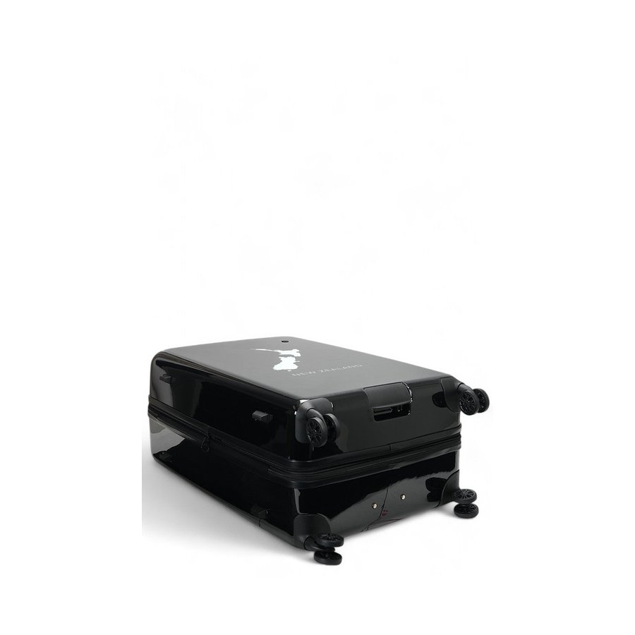 Caselite NZ Map 77cm Hardside Checked Suitcase Black Black