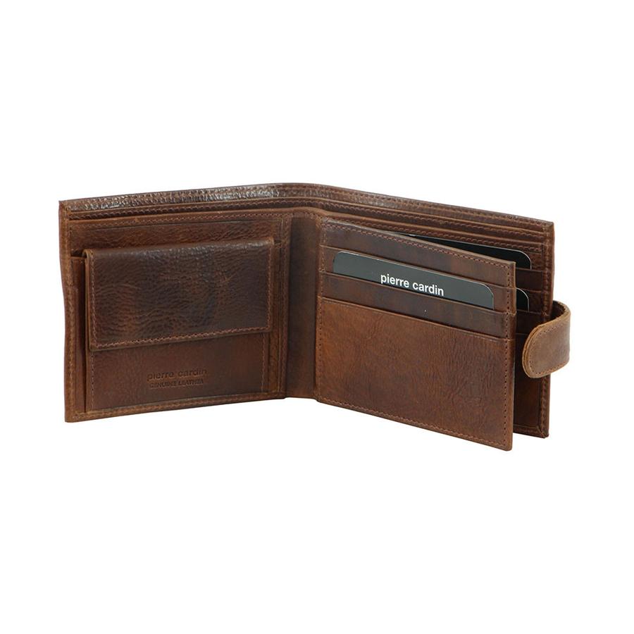 Pierre Cardin Vermont Men's Italian Leather RFID Wallet Cognac Cognac