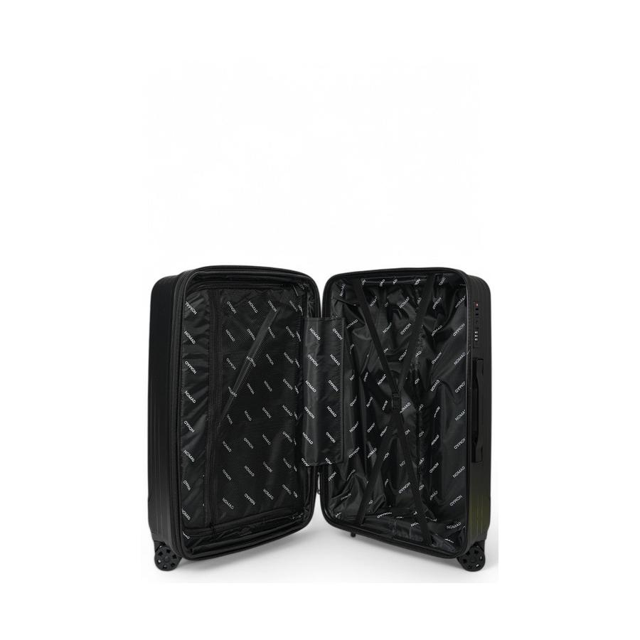 Nomad Venture 65cm Hardside Checked Suitcase Black Black