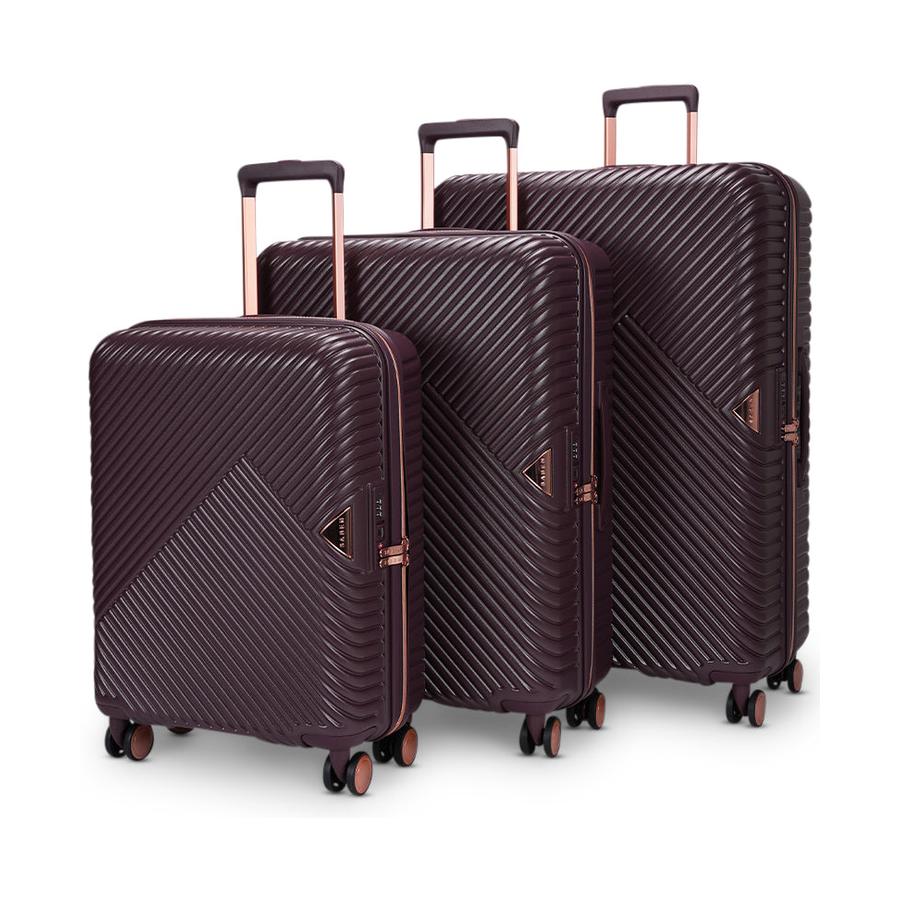 Saben Going Places 55cm, 66cm & 76cm Hardside Luggage Set Merlot Merlot