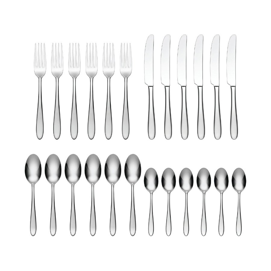 Oneida Mascagni II 24 Piece Cutlery Set Stainless Steel Stainless Steel