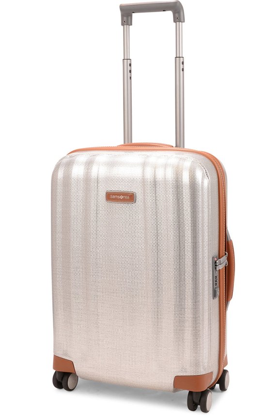 Samsonite Lite-Cube DLX 55cm CURV Carry-On Spinner Suitcase Aluminium