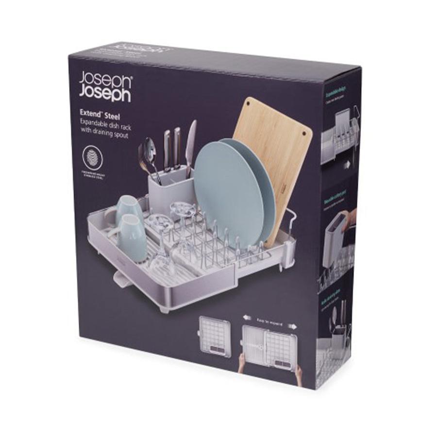 Joseph Joseph Extend Steel Expandable Dish Drainer Stone Stone