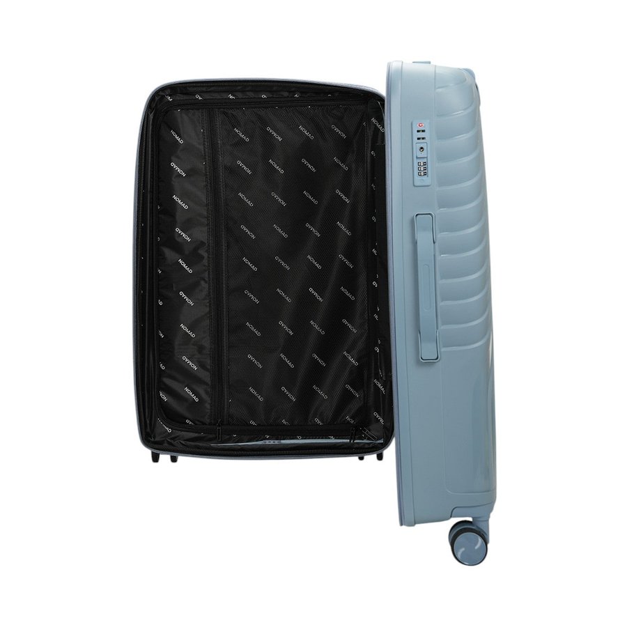 Nomad Journey 75cm Hardside Checked Suitcase Steel Blue Steel Blue