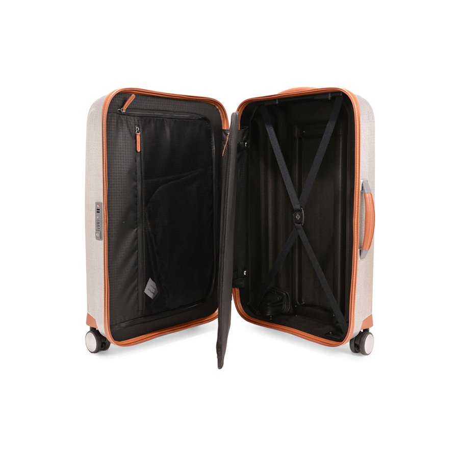 Samsonite Lite-Cube DLX 68cm CURV Spinner Suitcase Aluminium Aluminium