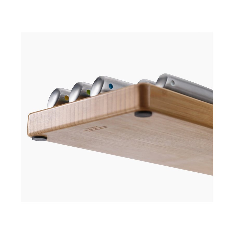 Joseph Joseph Elevate Steel Knife Set with In-Drawer Storage Tray Bamboo Bamboo