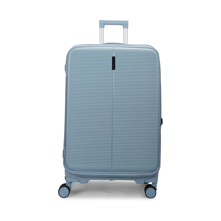 Caselite Venture 57cm & 76cm Top Open Hardside Luggage Set Grey Blue Grey Blue