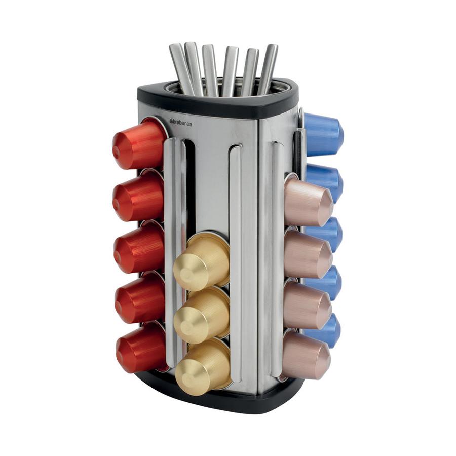Brabantia Coffee Capsule Dispenser Matte Steel Matte Steel