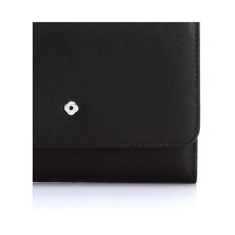 Samsonite Serena Leather Trifold RFID Wallet Black Black