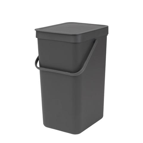 Brabantia Sort & Go Waste Bin (16L) Grey