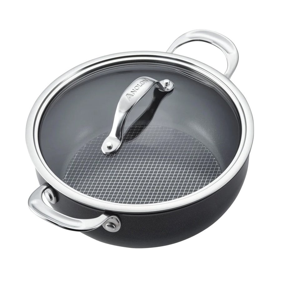 Anolon SearTech 24cm (3.8L) Casserole Pot Black Black
