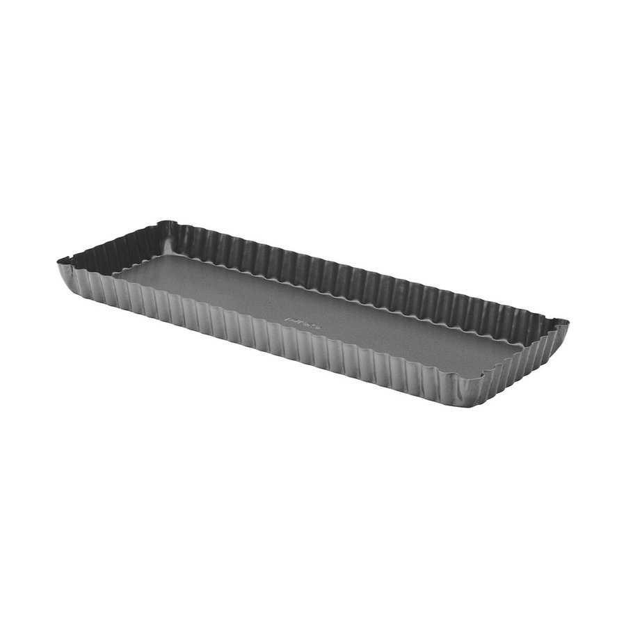 Pyrex Platinum Loose Base Rectangular Quiche Pan Black Black