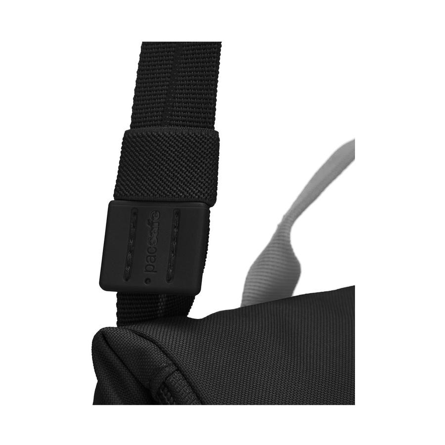 Pacsafe GO Anti-Theft Recycled Saddle Crossbody Bag Jet Black Jet Black