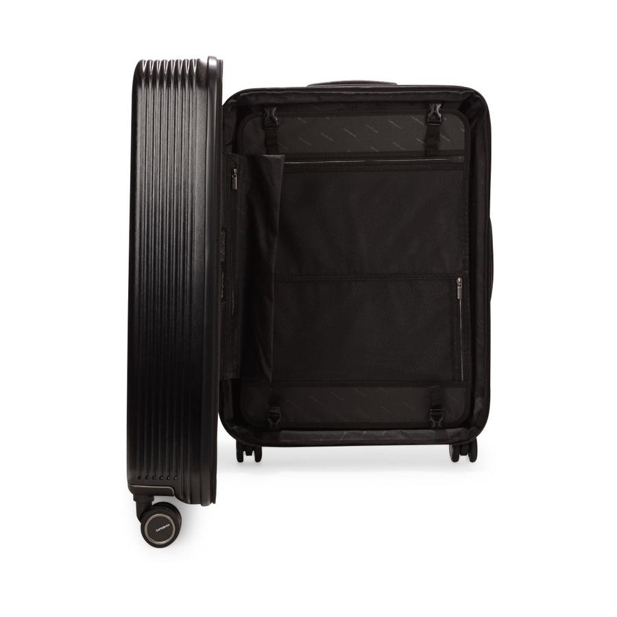 Samsonite Beamix 71cm Hardside Checked Suitcase Black Black