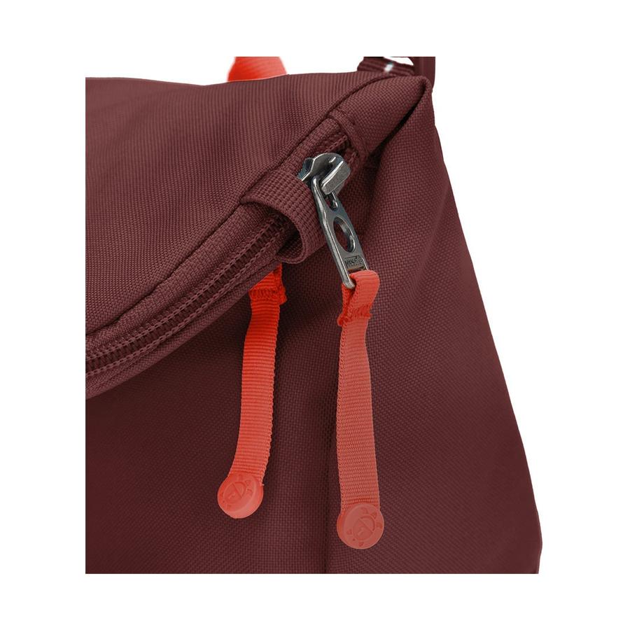 Pacsafe GO Anti-Theft Recycled Saddle Crossbody Bag Garnet Red Garnet Red