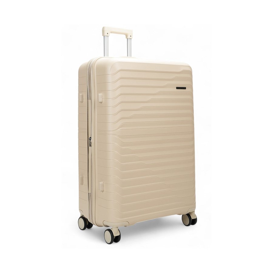 Caselite Summit 56cm, 65cm & 75cm Hardside Luggage Set Beige Beige