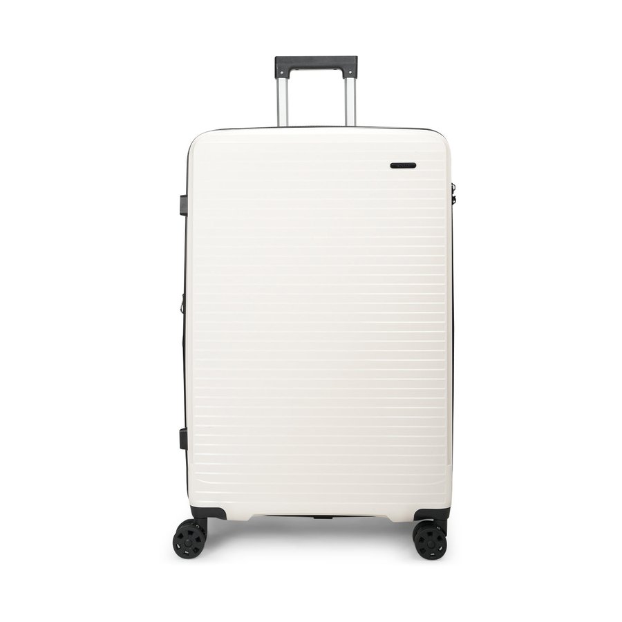 Nomad Venture 75cm Hardside Checked Suitcase White White