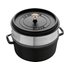 Staub 26cm (5.2L) Round Cocotte with Steamer Black