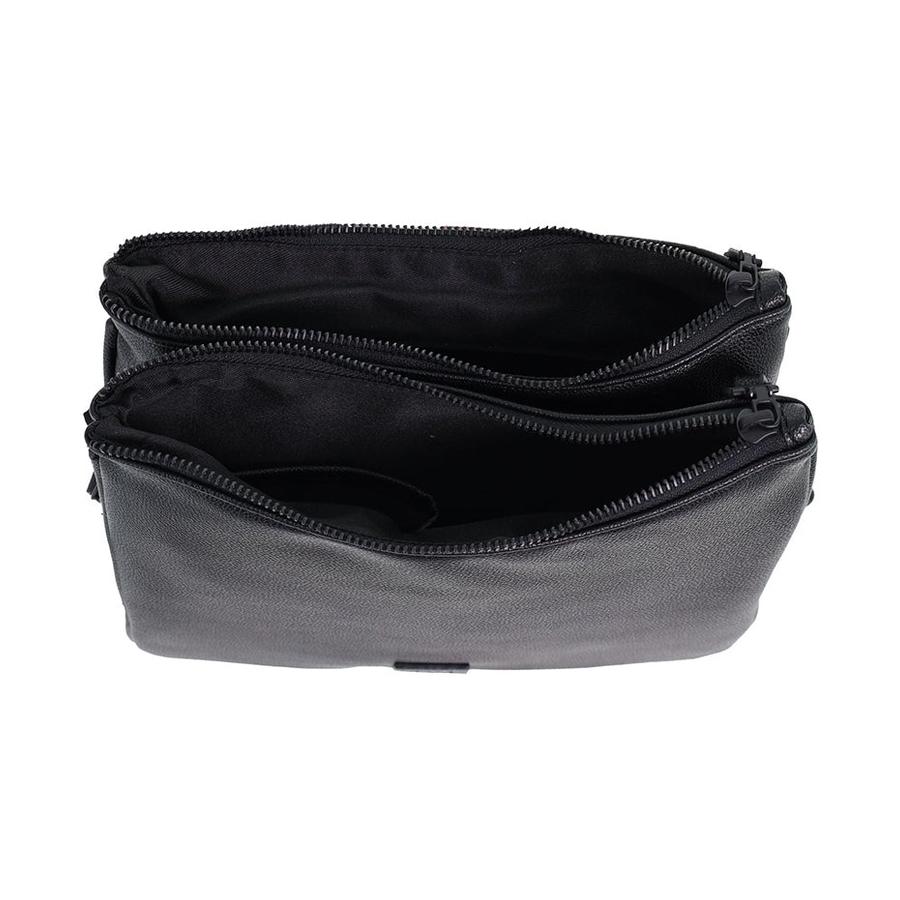 Gap Asher Ladies Vegan Leather Classy Crossbody Bag Black Black