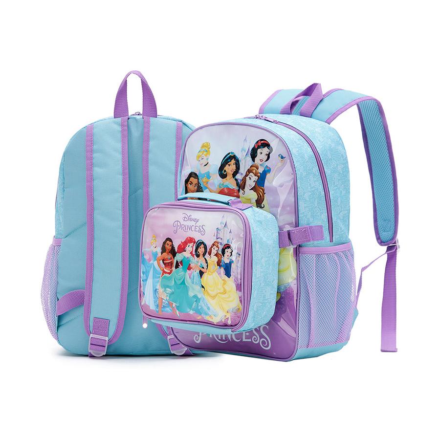 Disney Princesses Kids Backpack with Cooler Bag Multi Coloured Multi Coloured