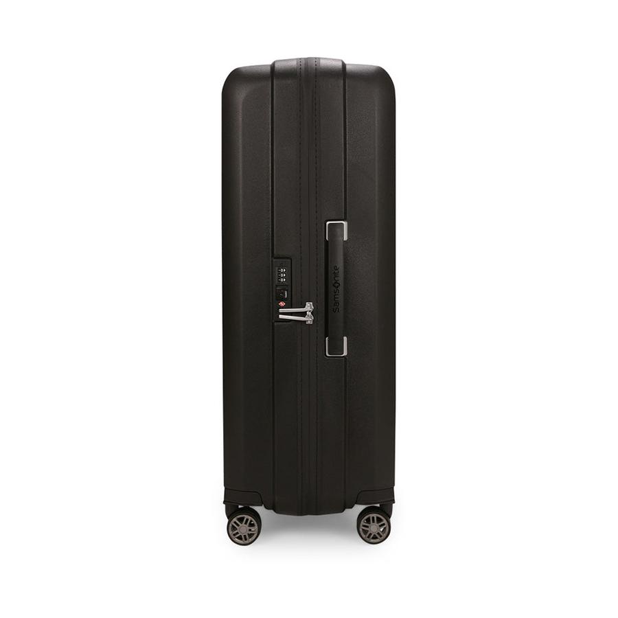 Samsonite Hi-Fi 75cm Hardside Checked Suitcase Black Black